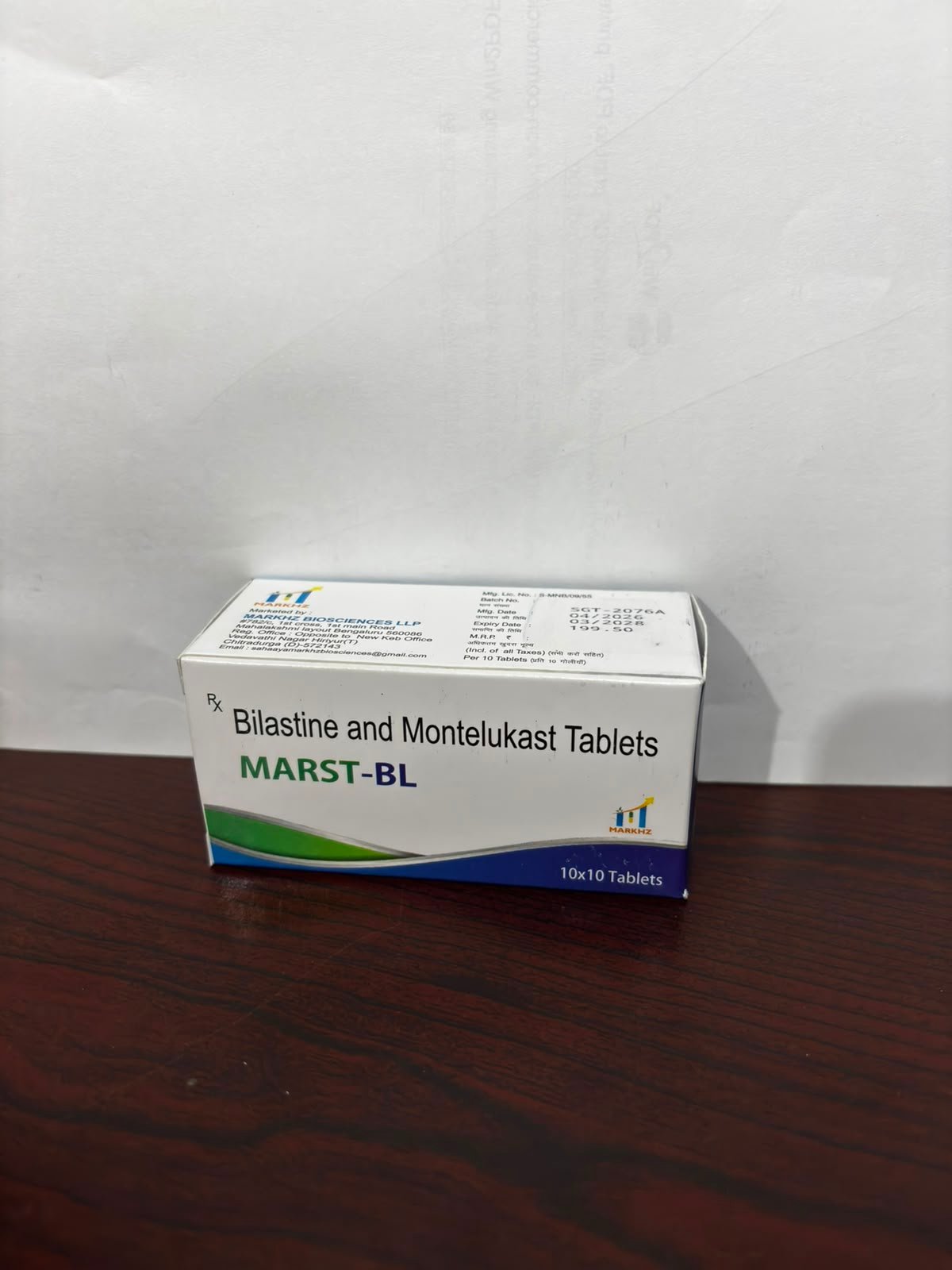 MARST-BL — Bilastine 20 mg + Montelukast 10 mg pack shot